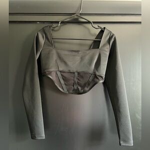 Fashion Nova Cropped Mesh Top